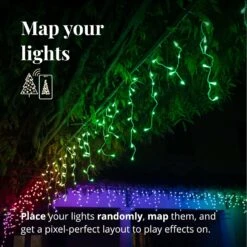 Feux De Noël LED Contrôlés Par Application – Avec LED 190 RVB + W ( 16 Millions De Couleurs + Blanc Chaud ). Câble Clair. Décoration D'éclairage Intelligent Intérieur Et Extérieur 17 Feux De Noël LED Contrôlés Par Application – Avec LED 190 RVB + W ( 16 Millions De Couleurs + Blanc Chaud ). Câble Clair. Décoration D'éclairage Intelligent Intérieur Et Extérieur -Oui || N/A || pearhead 81NGiltyCL. AC SL1500