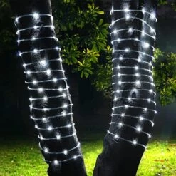 Lumières De Corde Solaire ICRGB Extérieur, 66FT 200 LED Solar String Light, Extérieur IP67 Imperméable 8 Modes Jardin Lumières De Noël Décoratif Pour Piscine Extérieure Mariage De Porche De Terrasse Noël -Oui || N/A || pearhead 81NxuOTUR3L. AC SL1500