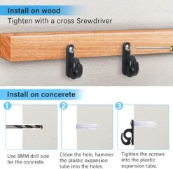 Crochets De Suspension Pour Pinces à Gazon Pour Lumières Extérieures, Crochets à Vis Pour Accrocher La Lumière De Noël, Fil Léger Et Clips De Lumière LED Fairy, Crochets Muraux En Patio Pour Garage Fête De Vacances -Oui || N/A || pearhead 81OCivXl5FL. AC SL1500