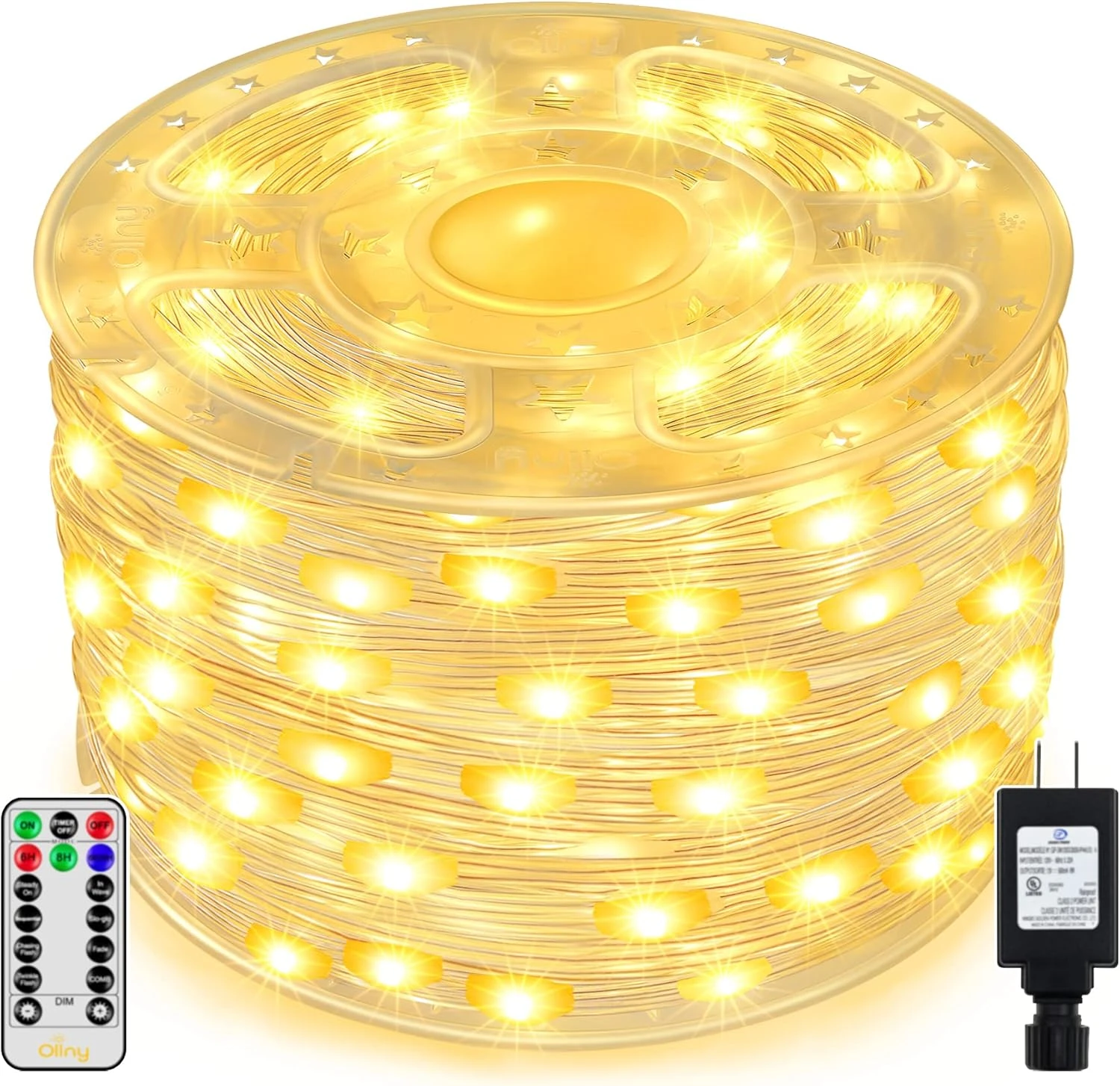 Lumières De Noël Ollny Outdoor, 400LED 130ft Christmas Tree Lights, String Lights IP67 Waterproof 8 Modes Fairy Lights Plug In For Home Party Yard Indoor Decorations ( Warm White ) 3 Lumières De Noël Ollny Outdoor, 400LED 130ft Christmas Tree Lights, String Lights IP67 Waterproof 8 Modes Fairy Lights Plug In For Home Party Yard Indoor Decorations ( Warm White )