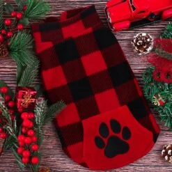 Rouge Et Noir Plaid Polaire Chien Gilet Vêtements Avec Pawprint Poche, Chaud Chien Chemise Pull Pull Chandail Pet Manteau Veste Vêtements Pour Automne Hiver Noël Porter (Small) 13 Rouge Et Noir Plaid Polaire Chien Gilet Vêtements Avec Pawprint Poche, Chaud Chien Chemise Pull Pull Chandail Pet Manteau Veste Vêtements Pour Automne Hiver Noël Porter (Small) -Oui || N/A || pearhead 81PqMyB3CML. AC SL1500