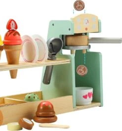 Haricot Géant En Bois Crème Glacée Café Et Congelé Traiter 3-en-1 Comptoir, 25 PCS Toddler Prétendre Jouer Cuisine Nourriture Accessoires, Noël Anniversaire En Bois Jouets Cadeau Pour 3+ Enfants Filles & Garçons -Oui || N/A || pearhead 81Q0CSNyqkL. AC SL1500