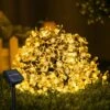 Micacorn Solar String Light Garden, Blossom Solar Powered Fairy Lights 23ft 8 Modes 50 LED Waterproof Flower String Lights Pour Mariage En Plein Air Fête De Noël Décorations De Vacances