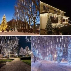 Lumières De Noël Attenantes à L'extérieur, Lumières De Douche De Météore 12 Pouces 8 Tubes Pluie Tombante Pluie Tombant Sur La Neige Lumières D'icônes En Cascade Pour Arbre De Noël, Décorations De Noël à L'extérieur, Luces De Navidad Para Extérieur ( Blanc ) 17 Lumières De Noël Attenantes à L'extérieur, Lumières De Douche De Météore 12 Pouces 8 Tubes Pluie Tombante Pluie Tombant Sur La Neige Lumières D'icônes En Cascade Pour Arbre De Noël, Décorations De Noël à L'extérieur, Luces De Navidad Para Extérieur ( Blanc ) -Oui || N/A || pearhead 81QtJ99wBBL. AC SL1001