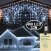 KNONEW Christmas Lights Décorations Extérieures 400 LED 33ft 8 Modes Rideau Fairy String Light Avec 75 Gouttes, Fils Clairs LED String Light Decor Pour Mariage Vacances Vacances Noël Décorations Cool White 2 KNONEW Christmas Lights Décorations Extérieures 400 LED 33ft 8 Modes Rideau Fairy String Light Avec 75 Gouttes, Fils Clairs LED String Light Decor Pour Mariage Vacances Vacances Noël Décorations Cool White -Oui || N/A || pearhead 81RlKXojlL. AC SL1500