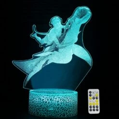 LLBBXX Night Light For Kids Avatar The Way Of Water Action Figures 3D Night Light Bedside Lamp 7 Colors Changing Touch & Amp; Télécommande Garçons Jouets Cadeaux De Noël Pour Garçons Filles Hommes Décoration à Domicile Chambre
