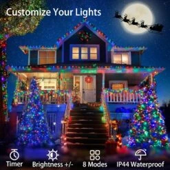JXLEDAYY 120M 1000 LED Fées Lumières Extérieure Étanche Super Longue Chaîne Colorée Lumières 8 Modes Et Minuterie Lumières De Noël Pour Noël Arbre Patio Yard Fête De Mariage Intérieur Extérieur Décoration-Multicolore -Oui || N/A || pearhead 81SA4xlbr1L. AC SL1500