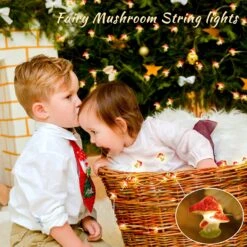 Lampes Décoratives De Champignons Oopswow, 10 Pieds 30 Lumières De Cordes De Champignons De Fée à LED Avec Télécommande, Décoration De Salle Cottagecore Mini Lumières Alimentées Par Chambre, Dortoir, Terrasse, Fête, Mariage, Décotation De Noël -Oui || N/A || pearhead 81SBFIHBnmL. AC SL1500