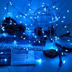 BINZET Blue Solar Fairy Lights, 2Pack 33Ft 100LEDs Waterproof Decorative Copper Wire Solar String Lights Outdoor Pour Fête, Patio, Jardin, Porte, Cour, Mariage, Noël -Oui || N/A || pearhead 81TlcIqfEaL. AC SL1500