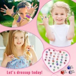 Anneaux De Bijoux En Cristal Newmemo Pour Les Enfants 36pcs Filles Anneaux Réglables Princesse Bijoux Anneaux De Doigt Avec Boîte De Forme De Coeur Faire Semblant Jouer Et Habiller Bague Cadeau De Noël Pour Enfant Enfant 14 Anneaux De Bijoux En Cristal Newmemo Pour Les Enfants 36pcs Filles Anneaux Réglables Princesse Bijoux Anneaux De Doigt Avec Boîte De Forme De Coeur Faire Semblant Jouer Et Habiller Bague Cadeau De Noël Pour Enfant Enfant -Oui || N/A || pearhead 81TxRlAjNcL. AC UL1500