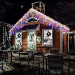 Janches 304 LED Lumières Solaires De Noël, Lumières Multicolores En Extérieur En Glaçons, 8 Modes Lumières étanches Solaires Pour Arbres De Noël Jardin De Jardin De Mariage Maison à Oreilles Décorations Sur Toit -Oui || N/A || pearhead 81U288htw7L. AC SL1500