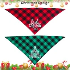 ADOGGYGO 4 Pack Plaid Vacances Chien Bandana, Halloween Thanksgivng Noël Chien Bandana Écharpe Foulard Noël Thanksgivng Halloween Bandana Pour Petit Moyen Gros Chiens (Large, Holiday-2) -Oui || N/A || pearhead 81UcnjTTuL. AC SL1500