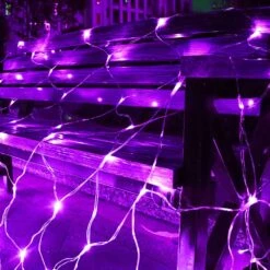 Solar Net Halloween Lights Violet, 204 LED Net Lights Extérieure Mesh Lights Fil Transparent, Solar Powered String Lights Pour Jardin, Cour, Buissons, Tronc, Décor De L'arbre De Noël-9.8ft X 6.6ft 10 Solar Net Halloween Lights Violet, 204 LED Net Lights Extérieure Mesh Lights Fil Transparent, Solar Powered String Lights Pour Jardin, Cour, Buissons, Tronc, Décor De L'arbre De Noël-9.8ft X 6.6ft -Oui || N/A || pearhead 81WCxDJl AL. AC SL1500