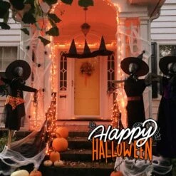 Mimigogo Orange Halloween Arbre Lumières Avec Fil Vert, 13ft 50 Incandescent Ampoule Étanche Fées Lumières, Plug En Mini Cordes Lumières Pour Noël, Patio, Vacances, Fête, Maison, Intérieur Décor Extérieur -Oui || N/A || pearhead 81WLopxqOZL. AC SL1500