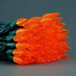 YULETIME Orange C6 Fraise LED Lumières De Noël, 33 Ft 100 Count 4" Espacement Une Pièce Haute Étanche UL Certifié Chaîne Lumière (Orange) -Oui || N/A || pearhead 81WWesbln9L. AC SL1500