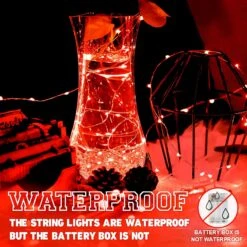 EvaStary LED Fée String Lumières, USB Alimenté Fil D'argent Cordes Lumières, 33ft 100 LED Rouge Fées Lumières Pour Chambre Intérieur Décor De Noël -Oui || N/A || pearhead 81WoGWwSdbS. AC SL1500