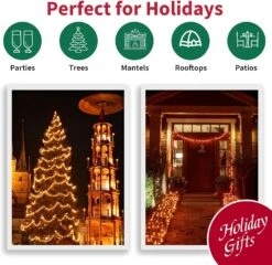 LAMPHOME Super-Bright Extensible Orange Halloween Lumières Décoration 100Lights 19.6ft UL Certifié Mini Ampoule Chaîne Lumières Ensemble Pour L'extérieur Halloween Maison Arbre De Noël Jardin Fête De Vacances Patio Décor -Oui || N/A || pearhead 81XcaylpZML. AC SL1500