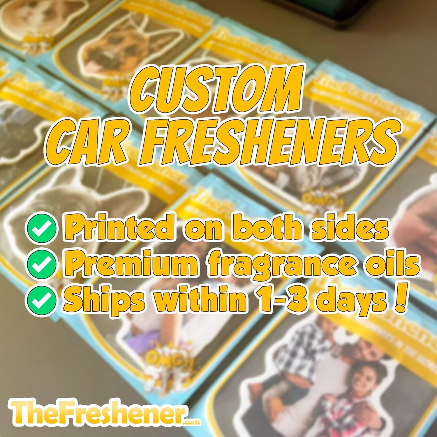 Désodorisant Pour Voiture Personnalisé - Votre Photo Sur Les Deux Côtés Du Renifleur D'air Personnalisé ( Image Photo D'anniversaire Personnalisé / Anniversaire / Mariage / Saint Valentin / Noël Amusant / Père Noël Secret / Don Parfumé De Nouveauté Unique ) 5 Désodorisant Pour Voiture Personnalisé - Votre Photo Sur Les Deux Côtés Du Renifleur D'air Personnalisé ( Image Photo D'anniversaire Personnalisé / Anniversaire / Mariage / Saint Valentin / Noël Amusant / Père Noël Secret / Don Parfumé De Nouveauté Unique ) - Image 3