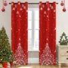 Rideaux De Noël Rouges YIYEA Pour Salon, Rideaux Occultants De Noël Avec Motif D'impression De Neige, Isolés Thermique, Rideaux D'obscurcissement De Chambre De Noël à Réduction Du Bruit Pour Chambre ( 52 "x 84", 2 Panneaux ) -Oui || N/A || pearhead 81YimwLKMOL. AC SL1500