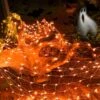LJLNION Halloween Net Lights, 360 LED 12ft X 5ft Connectable Mesh Fairy String Lights, 8 Modes Low Voltage Safe Adaptor Pour Arbres De Noël, Bushes, Mariage, Décorations De Jardin En Plein Air, Orange -Oui || N/A || pearhead 81ZuTiHQMzS. AC SL1500