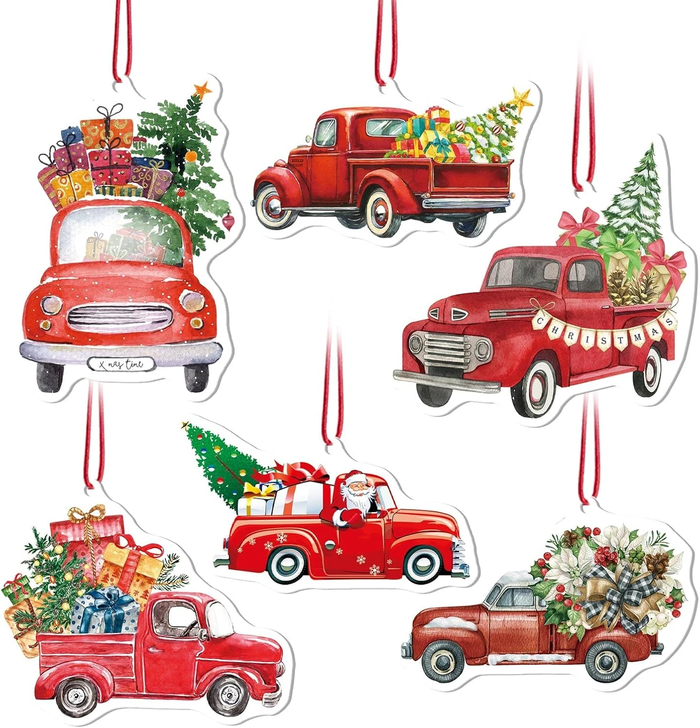 Ornements Suspendus Pour Camions Rouges 6pcs Avec Décorations D'arbres De Noël Parfumées Pour Renifleurs De Glace Doux Noir Pour Femmes Hommes Cadeaux Accessoires De Voiture Merry Christmas Key Chain 6 Pack 3 Ornements Suspendus Pour Camions Rouges 6pcs Avec Décorations D'arbres De Noël Parfumées Pour Renifleurs De Glace Doux Noir Pour Femmes Hommes Cadeaux Accessoires De Voiture Merry Christmas Key Chain 6 Pack