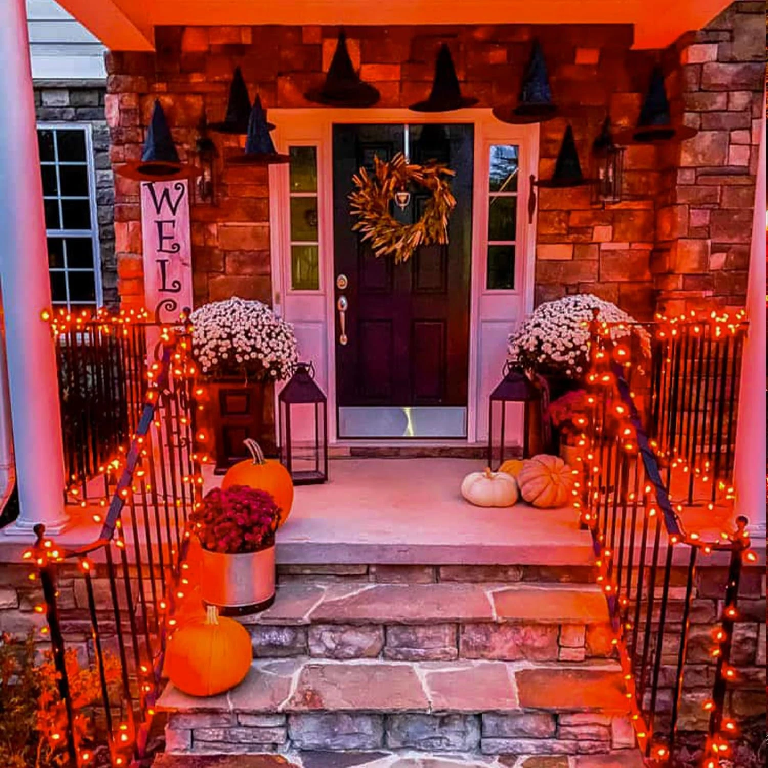 JMEXSUSS 500 LED Orange Lumières Pour Halloween, 173ft Halloween Lumières En Plein Air Étanche, 8 Modes Halloween String Lumières Pour Party Patio Noël Halloween Décorations 7 JMEXSUSS 500 LED Orange Lumières Pour Halloween, 173ft Halloween Lumières En Plein Air Étanche, 8 Modes Halloween String Lumières Pour Party Patio Noël Halloween Décorations - Image 5