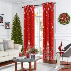 Rideaux De Noël Rouges YIYEA Pour Salon, Rideaux Occultants De Noël Avec Motif D'impression De Neige, Isolés Thermique, Rideaux D'obscurcissement De Chambre De Noël à Réduction Du Bruit Pour Chambre ( 52 "x 84", 2 Panneaux ) -Oui || N/A || pearhead 81cpb0YEosL. AC SL1500