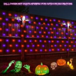 Purple Orange Halloween Net Lumières Batterie Fonctionnée, 4.9ft ×4.9ft 100 LED Net Fées Lumières 8 Modes Télécommande Dimmable Jardin Patio Mesh Éclairage Pour Bush Deck Clôture Wall Party Mariage Noël 11 Purple Orange Halloween Net Lumières Batterie Fonctionnée, 4.9ft ×4.9ft 100 LED Net Fées Lumières 8 Modes Télécommande Dimmable Jardin Patio Mesh Éclairage Pour Bush Deck Clôture Wall Party Mariage Noël -Oui || N/A || pearhead 81d6ikXr30L. AC SL1500