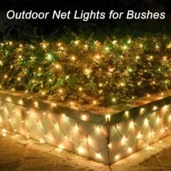 300LED Net Lights, 14.8ft X 5ft 8 Modes Connectables Noël Extérieur String Mesh Lights, étanche Décoratif Fée Lumières Plug-in Pour Noël Arbres Bushes Jardin De Vacances Mariage Party - Blanc Chaud -Oui || N/A || pearhead 81dwiepvM0L. AC SL1500