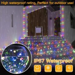 Lumières De Noël Ollny En Plein Air En Intérieur, 600LED 198FT Christmas Tree Lights IP67 Imperméable à Distance, 8 Modes Minuterie Plug In Outside Xmas Lights For House Bedroom Party Yard Decorations-Multicolor -Oui || N/A || pearhead 81erAEho3BL. AC SL1500 1