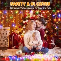 Lampes à Cordes De Noël Hezbjiti à L'extérieur, 1000 LED 394ft 8 Modes D'éclairage Lumières De Fées De Noël Avec Télécommande Et Minuterie Pour La Maison, L'anniversaire, Le Mariage, La Fête, Les Décorations D'arbres (1000 LED, Multicolore) -Oui || N/A || pearhead 81f95ZNhsDL. AC SL1500