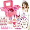 Kit De Maquillage Pour Enfants 36 Pièces Pour Fille, Kit De Maquillage Pour Enfants Lavable, Coffre-fort Cosmétique Et Ensemble De Beauté De Maquillage Pour Enfants Non Toxique Pour Filles Halloween Noël Anniversaire Fête -Oui || N/A || pearhead 81fPlX2nbpL. AC SL1500