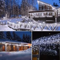 Lumières En Glaçon En Plein Air, Lumières De Noël Blanches 40 Pieds Avec 81 Gouttes, Lumières De Noël En Glaçon 432 LED En Plein Air Avec Télécommande Et Minuterie, Lumières De Noël Pour Le Mariage Des Combles, Blanc Pur -Oui || N/A || pearhead 81h8NxTQ8IL. AC SL1500