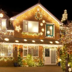 Blingstar Icicle Lights 32.8Ft 300 LED 8Modes Lumières De Noël Plug In Warm White String Lights Extensible Icecycle Lights Pour Noël Fête De Mariage Maison Jardin Chambre Intérieur Extérieur Décoration -Oui || N/A || pearhead 81hGkNvbfpL. AC SL1500
