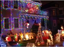 Lumières De Noël Homeleo Solar Icicle, Lumières Extérieures En Icicle, Lumières De Balcon Multicolores Pour Décorations De Noël Extérieures, Porche Arrière-cour Patio House Bedroom Décor ( 14,5Ft / 30 Drops / 160 LED ) -Oui || N/A || pearhead 81hcjQ85hAL. AC SL1500