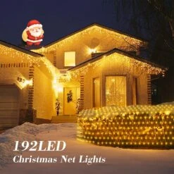 HEYFUNi 192 LED Net Lumières Extérieure Mesh Lumières, 8 Modes Net Lumières Pour Bushes Plug In, Étanche De Noël Net Chaîne Lumières Pour Bushes Plafond Mariage Intérieur Extérieur(9.8ft X 6.6ft, Chaud Blanc) -Oui || N/A || pearhead 81i1o5fbxxL. AC SL1500