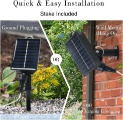 Lumières Solaires étoilées Extérieures étanches, Lumières Solaires 8 Modes D'éclairage Lumières De Rideau Solaire Avec Télécommande, Décoration De Lumières De Patio Extérieure Pour Jardin D'arbres Parche De Fenêtre Extérieure Noël, Blanc Chaud -Oui || N/A || pearhead 81i30siAjDL. AC SL1500