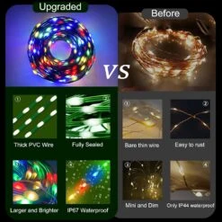 Lumières Extérieures De Chaîne - 328ft 1000 Lumières De Noël LED Pour Extérieur IP67 Étanche, Plug In 8 Modes Fées Lumières Chambre Avec Télécommande Pour Patio Camping Jardin Arbre Fête De Vacances Mariage (Multicolore) 12 Lumières Extérieures De Chaîne - 328ft 1000 Lumières De Noël LED Pour Extérieur IP67 Étanche, Plug In 8 Modes Fées Lumières Chambre Avec Télécommande Pour Patio Camping Jardin Arbre Fête De Vacances Mariage (Multicolore) -Oui || N/A || pearhead 81j8cx9QFsL. AC SL1500