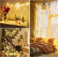 Lumières De Noël Blingstar 33ft 100 LED String Lights 30V Plug In Fairy Lights étanche 8 Modes Chaudes Blanches Fairy String Lights Pour Intérieur Chambre à Coucher Extérieure Fête De Mariage Patio Arbre De Noël -Oui || N/A || pearhead 81jX5HBXfeL. AC SL1500