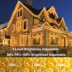 Lumières De Noël En Plein Air 405FT 1000 LED Longue Guirlande Lumineuse, Bouchon étanche En Twinkle Fairy Lights Avec Télécommande, 8 Modes Minuterie Dimmable Pour Noël Arbre Décorations De Noël Garden Party Warm White -Oui || N/A || pearhead 81juYKmK3yL. AC SL1500