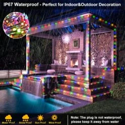 Lumières Extérieures De Chaîne - 328ft 1000 Lumières De Noël LED Pour Extérieur IP67 Étanche, Plug In 8 Modes Fées Lumières Chambre Avec Télécommande Pour Patio Camping Jardin Arbre Fête De Vacances Mariage (Multicolore) 15 Lumières Extérieures De Chaîne - 328ft 1000 Lumières De Noël LED Pour Extérieur IP67 Étanche, Plug In 8 Modes Fées Lumières Chambre Avec Télécommande Pour Patio Camping Jardin Arbre Fête De Vacances Mariage (Multicolore) -Oui || N/A || pearhead 81k4BEoN2RL. AC SL1500