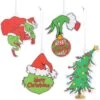 Voleur De Noël Voiture Air Freshener Encens Chips Avec Vert Monstre Motif Parfumé Ornement, Voiture Rétroviseur Miroir Pendentif 4 Styles Unique Parfums De Suspension Ornement Décoration De Noël Party Fournitures