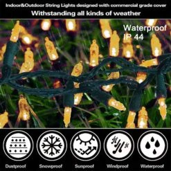 Lumières De Noël Jaunes Silvom, 33 Pieds 100 Lumières De Noël LED, 120V Lumières à Cordes LED Certifiées UL Pour Halloween, Arbre De Noël, Mariage, Fête, Terrasse, Vacances, Maison Intérieure Et Décoration Extérieure 15 Lumières De Noël Jaunes Silvom, 33 Pieds 100 Lumières De Noël LED, 120V Lumières à Cordes LED Certifiées UL Pour Halloween, Arbre De Noël, Mariage, Fête, Terrasse, Vacances, Maison Intérieure Et Décoration Extérieure -Oui || N/A || pearhead 81nKLPRXplL. AC SL1500