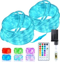 Changement De Couleur Corde Lumières Extérieur - 66ft 200 LED Chaîne Lumières Avec Télécommande, 18 Couleurs Connectable Lumières, Twinkle Lumières De Noël Pour Chambre De Mariage Patio Vacances Lumières Décoration