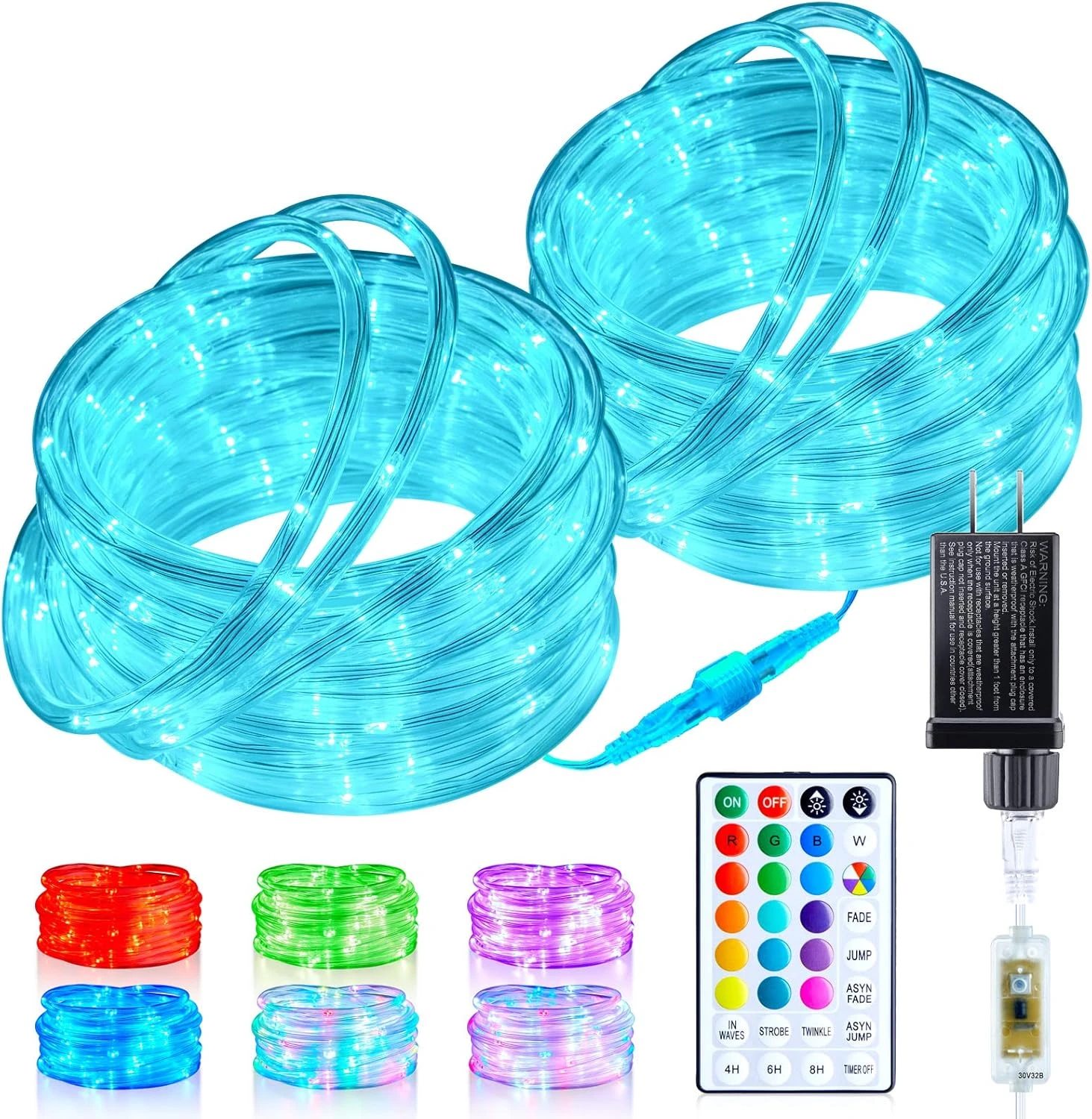 Changement De Couleur Corde Lumières Extérieur - 66ft 200 LED Chaîne Lumières Avec Télécommande, 18 Couleurs Connectable Lumières, Twinkle Lumières De Noël Pour Chambre De Mariage Patio Vacances Lumières Décoration 3 Changement De Couleur Corde Lumières Extérieur - 66ft 200 LED Chaîne Lumières Avec Télécommande, 18 Couleurs Connectable Lumières, Twinkle Lumières De Noël Pour Chambre De Mariage Patio Vacances Lumières Décoration