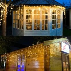 Feux à Glaçons à LED JIAMEIYI, Chaîne De Feux De Suspension De Fée De Rideaux 8 Modes 13FT 96 LED Plug De Noël Extensible En Lumières Pour Le Plafond De Fête Balcon Terroration Intérieure Extérieure En Patio (blanc Chaud, 4) -Oui || N/A || pearhead 81nbpxy2c7S. AC SL1500