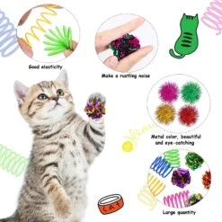 36 Pièces Chat Spirale Printemps Jouets De Noël Assorti Couleur Glitter Balls Sparkle Petit Pom Pom Balls Coloré Chaton Crinkle Jouets Cat Balls Avec Rustle Sound Pour Chats Chatons Jouer Interaction 11 36 Pièces Chat Spirale Printemps Jouets De Noël Assorti Couleur Glitter Balls Sparkle Petit Pom Pom Balls Coloré Chaton Crinkle Jouets Cat Balls Avec Rustle Sound Pour Chats Chatons Jouer Interaction -Oui || N/A || pearhead 81oAL0T2bWL. AC SL1500