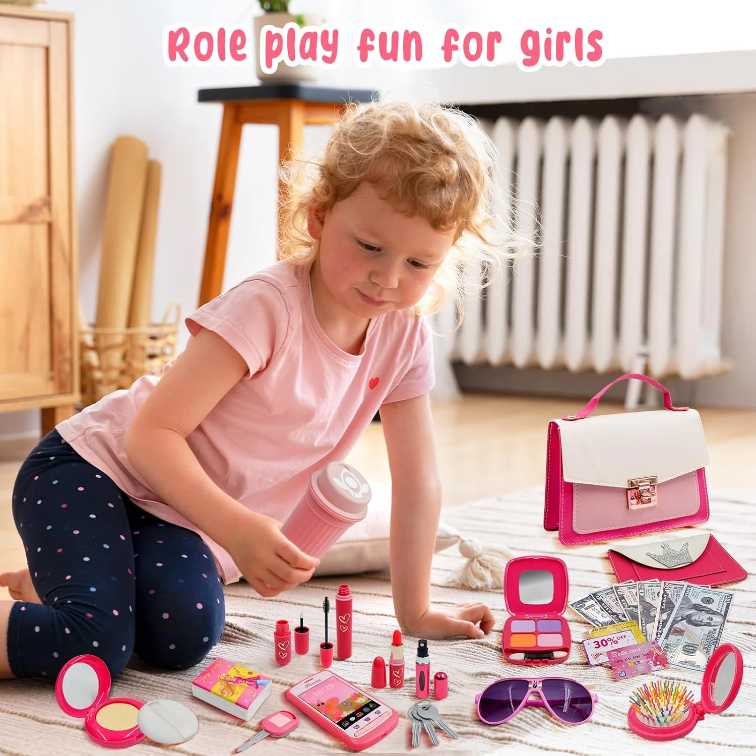Kit De Maquillage Pour Fille CAILESS - Maquillage De Bretend Pour Tout-petits 27Pcs Avec Sac à Main Ensemble Cosmétique De Bretend Petites Filles Et Accessoires De Mode Pour 3-8 Ans Kids Play Kit De Maquillage Cadeau Pour Anniversaire Noël 8 Kit De Maquillage Pour Fille CAILESS - Maquillage De Bretend Pour Tout-petits 27Pcs Avec Sac à Main Ensemble Cosmétique De Bretend Petites Filles Et Accessoires De Mode Pour 3-8 Ans Kids Play Kit De Maquillage Cadeau Pour Anniversaire Noël - Image 6