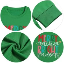 Professeur De Noël Sweat Femmes Merry Bright Graphic Print Sweat Crewneck Noël Vacances Chemises -Oui || N/A || pearhead 81qCVh0VuTL. AC UL1500