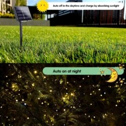 Lumières Solaires Koxly, 72FT 200 LED 8 Modes Lumières De Noël à énergie Solaire Lumières Extérieures Lumières étanches Fairy Pour Garden Party Wedding Xmas Tree -Oui || N/A || pearhead 81qlMQngxWS. AC SL1500